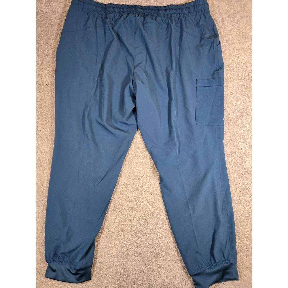 Skechers by Barco‎ Pants Womens 3XL Navy Scrub Cargo Drawstring Stretch Wicking